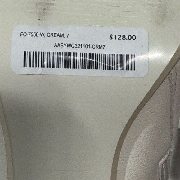 Oak + Fort Cream Mid Calf Heeled Boots Women’s 7 Square Toe Minimalist Y2K - Picture 9 of 10